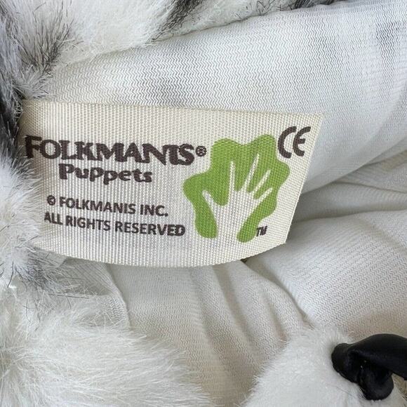 Folkmanis Snowy Owl Puppet Plush Toy Realistic Hand Puppet - Picture 6 of 8